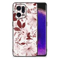 Kleurrijke Telefoonhoesje OPPO Find X5 Watercolor Flowers