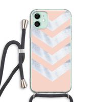 Marmeren pijlen: iPhone 11 Transparant Hoesje met koord