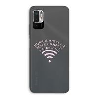 Home Is Where The Wifi Is: Xiaomi Redmi Note 10 5G Transparant Hoesje