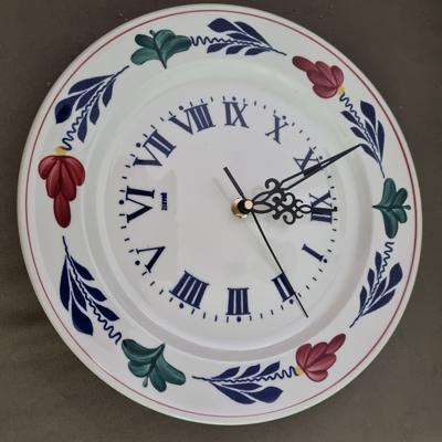 Boerenbont Wandklok Vintage rond 27 cm romantic wijzers