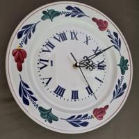Boerenbont Wandklok Vintage rond 27 cm romantic wijzers