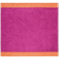Cawö Cawo Lifestyle Splash Doubleface 7071 Gezichtsdoekje 30x30 pink/mandarine