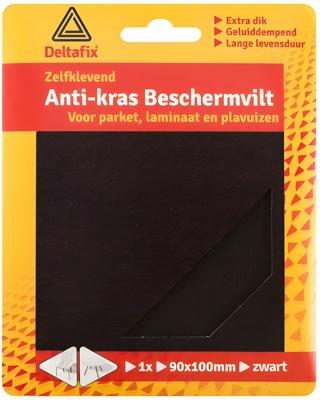 Anti-krasvilt vel 90mmx100mm zwart - Deltafix