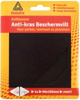 Anti-krasvilt vel 90mmx100mm zwart - Deltafix