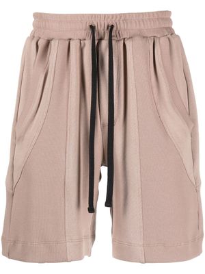 STYLAND short en coton à taille à lien de resserrage - Tons neutres