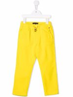 Tommy Hilfiger Junior pantalon en velours côtelé à lien de resserrage - Jaune - thumbnail