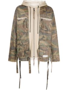 Mostly Heard Rarely Seen veste zippée M65 à motif camouflage - Vert