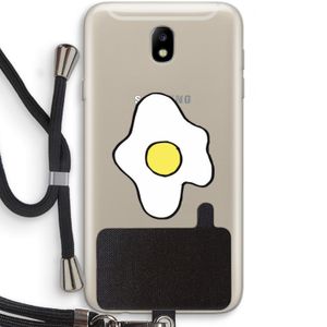 Spiegelei: Samsung Galaxy J7 (2017) Transparant Hoesje met koord