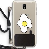 Spiegelei: Samsung Galaxy J7 (2017) Transparant Hoesje met koord