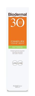 Biodermal Zonnefluid SPF30 (40 ml)