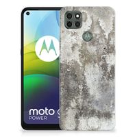 Motorola Moto G9 Power TPU Siliconen Hoesje Beton Print - thumbnail