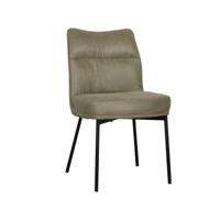 LABEL51 Eetkamerstoel Lennon - Moss - Micro Suede - Black Frame