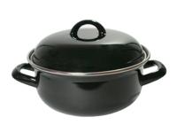 Cookinglife Emaille Braadpan Cooking Zwart - ø 22 cm / 2 Liter Cookinglife Emaille Braadpan Cooking Zwart - ø 22 cm / 2 Liter