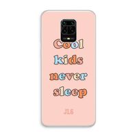 Cool Kids Never Sleep: Xiaomi Redmi Note 10 Lite Transparant Hoesje