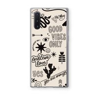 Good vibes: Samsung Galaxy Note 10 Transparant Hoesje