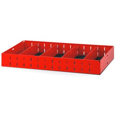 Facom Matrix Legplank met 4 Verwijderbare Tussenschotten | 682,5x375x90mm - U50030030