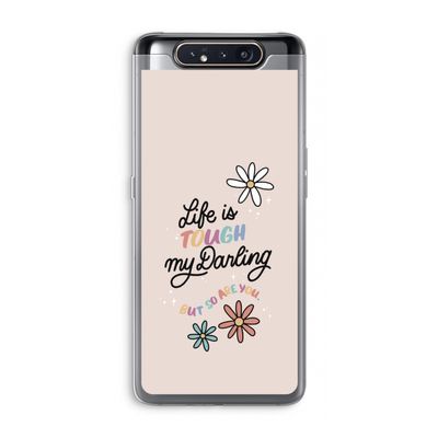 Tough Life: Samsung Galaxy A80 Transparant Hoesje