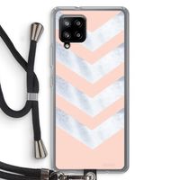 Marmeren pijlen: Samsung Galaxy A42 5G Transparant Hoesje met koord