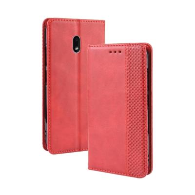 Magnetische gesp retro Crazy Horse textuur horizontale Flip lederen case voor Nokia 2 2 met houder & card slots & Photo Frame (rood)