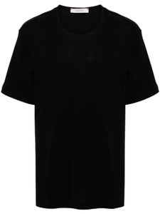 LEMAIRE t-shirt nervuré en coton - Noir