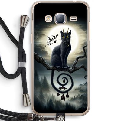 Moonlight Companions: Samsung Galaxy J3 (2016) Transparant Hoesje met koord