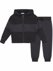 Moncler Enfant survêtement colour block à logo - Noir