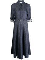 Gabriela Hearst robe-chemise mi-longue en jean - Bleu