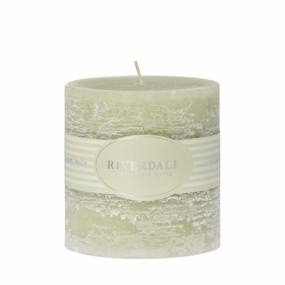 Riverdale Geurkaars Pillar pistache 10x10cm Riverdale Geurkaars Pillar pistache 10x10cm