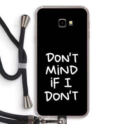 Don't Mind: Samsung Galaxy J4 Plus Transparant Hoesje met koord