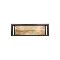 HSM Collection wandbox Levels - naturel/zwart - 75x18x25 cm - Leen Bakker - thumbnail