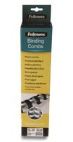 Bindrug Fellowes 12mm 21rings A4 zwart 100stuks - thumbnail