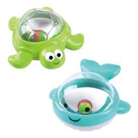 Play badspeelgoed tub twinklers - walvis en schildpad, 2st.