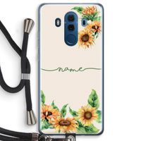 Zonnebloemen: Huawei Mate 10 Pro Transparant Hoesje met koord