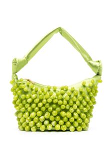 Cult Gaia sac porté épaule Gia à ornements de perles - Vert