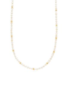 Nialaya Jewelry collier serti de petites perles - Blanc