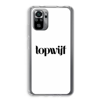 Topwijf Wit: Xiaomi Redmi Note 10S Transparant Hoesje