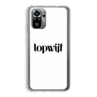 Topwijf Wit: Xiaomi Redmi Note 10S Transparant Hoesje Topwijf Wit: Xiaomi Redmi Note 10S Transparant Hoesje