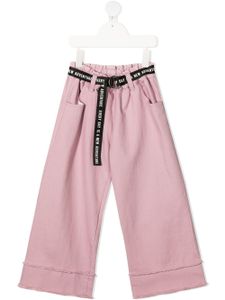 Andorine pantalon ample à taille ceinturée - Rose