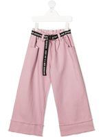 Andorine pantalon ample à taille ceinturée - Rose