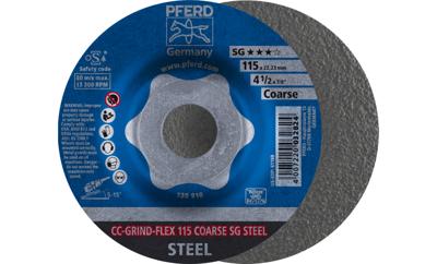 PFERD 64188115 Schuurschijf Diameter 115 mm Boordiameter 22.23 mm Staal 10 stuk(s)