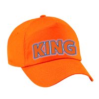 King pet - oranje Koningsdag pet - voor volwassenen - Verkleedhoofddeksels - thumbnail
