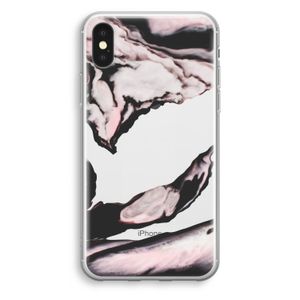 Roze stroom: iPhone X Transparant Hoesje