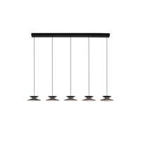 Lyora Design hanglampMorfi recht 5-lichts zwart - 9416952