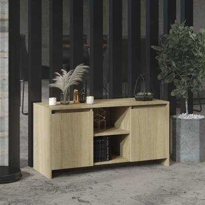 Tv-meubel 102x37,5x52,5 cm bewerkt hout sonoma eikenkleurig