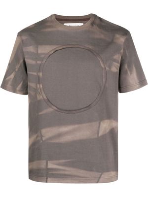 JiyongKim t-shirt à effet délavé - Gris