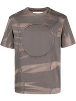 JiyongKim t-shirt à effet délavé - Gris