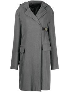 Gianfranco Ferré Pre-Owned manteau mi-long à capuche (années 1990) - Gris