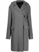 Gianfranco Ferré Pre-Owned manteau mi-long à capuche (années 1990) - Gris