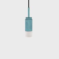 Anour Donya Onyx Cylinder Hanglamp - Witte kap - Geoxideerd koper