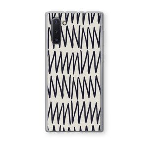 Marrakech Zigzag: Samsung Galaxy Note 10 Transparant Hoesje